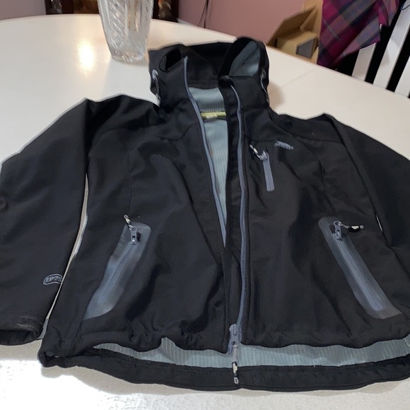 LADIES Trespass Bela II TP75 Soft Shell 8000 mm Waterproof Jacket Black Sz M - Picture 11 of 16